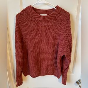 Universal Thread Burnt Red Knit Sweater